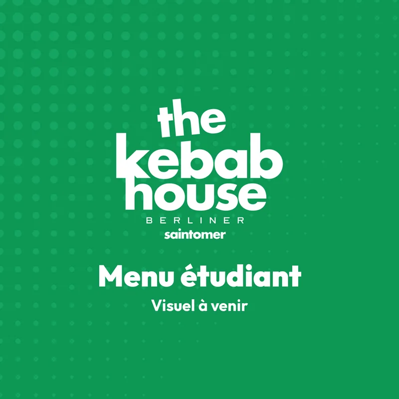Menu étudiant d'The Kebab House